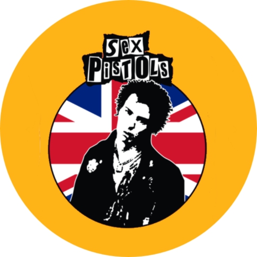 Sex Pistols, The Sex Pistols Motiv 16 Anstecker mit Sicherheitsnadel Ø 25mm