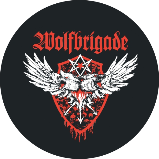 Wolfbrigade Motiv 2 Anstecker mit Sicherheitsnadel Ø 25 mm