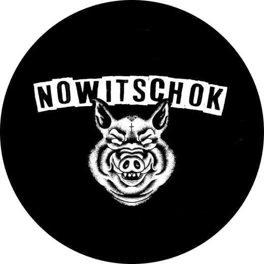 Nowitschok Motiv 2 Anstecker mit Sicherheitsnadel Ø 25mm