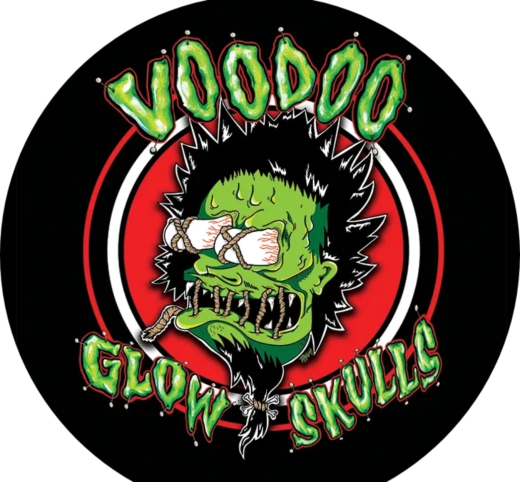 Voodoo Glow Skulls Motiv 1 Anstecker mit Sicherheitsnadel Ø 25 mm