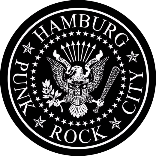 Punk Rock City Hamburg Anstecker mit Sicherheitsnadel Ø 25mm