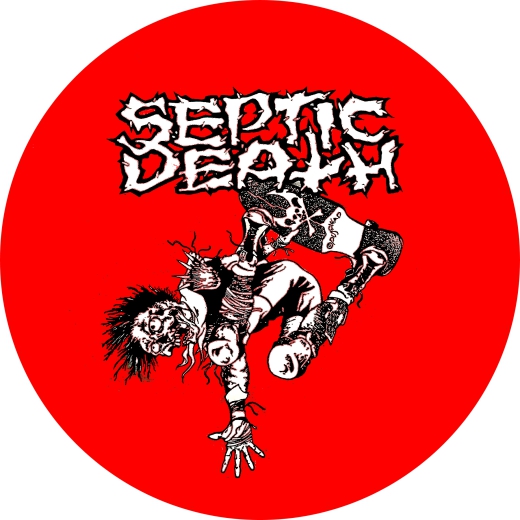 Septic Death Motiv 01 Skater Anstecker mit Sicherheitsnadel Ø 25mm