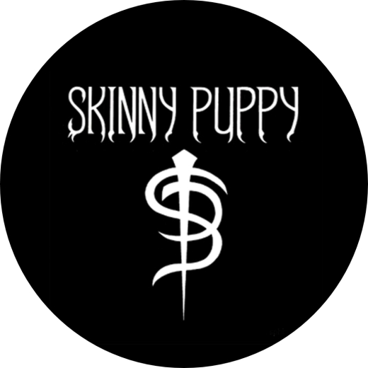 Skinny Puppy Motiv 1 Anstecker mit Sicherheitsnadel Ø 25mm