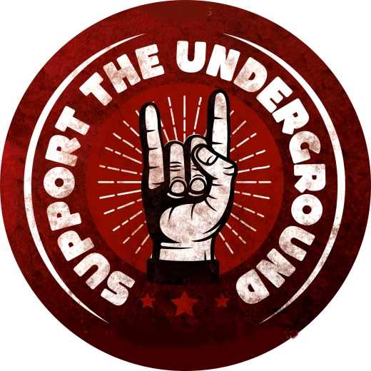 Support The Underground Motiv 1 Anstecker mit Sicherheitsnadel Ø 25mm