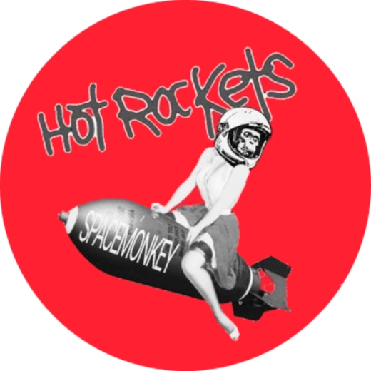 Hot Rockets Motiv 1 Anstecker mit Sicherheitsnadel Ø 25mm