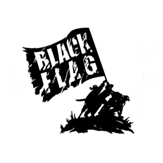 Black Flag Motiv 2 Anstecker mit Sicherheitsnadel Ø 25mm