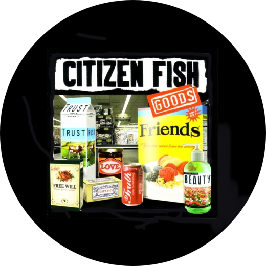 Citizen Fish Motiv 2 Anstecker mit Sicherheitsnadel Ø 25mm