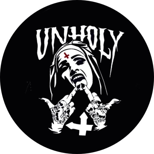 Unholy Motiv 1 Anstecker mit Sicherheitsnadel Ø 25mm