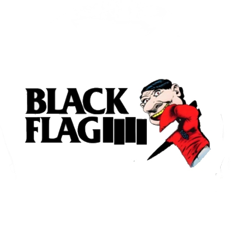 Black Flag Motiv B Anstecker mit Sicherheitsnadel Ø 25mm