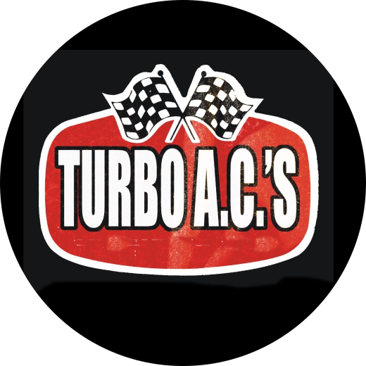 Turbo A.C.´s Motiv 2 Anstecker mit Sicherheitsnadel Ø 25mm