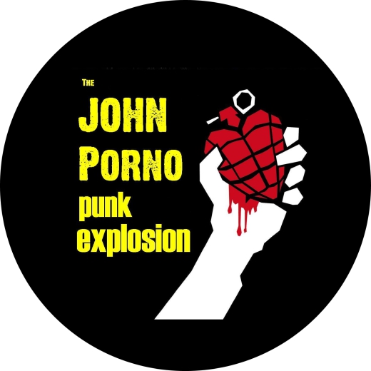 John Porno Punk Explosion, The Motiv 3 Anstecker mit Sicherheitsnadel Ø 25mm