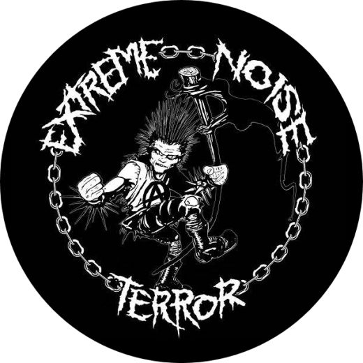 Extreme Noise Terror Motiv 5 Anstecker mit Sicherheitsnadel Ø 25mm