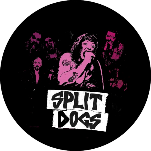 Split Dogs Motiv 1 Anstecker mit Sicherheitsnadel Ø 25mm