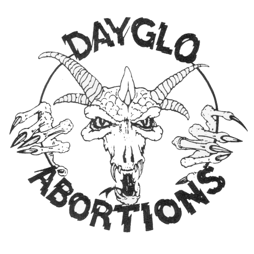 Dayglo Abortions Motiv 2 Anstecker mit Sicherheitsnadel Ø 25mm