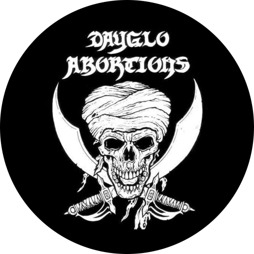 Dayglo Abortions Motiv 9 Anstecker mit Sicherheitsnadel Ø 25mm