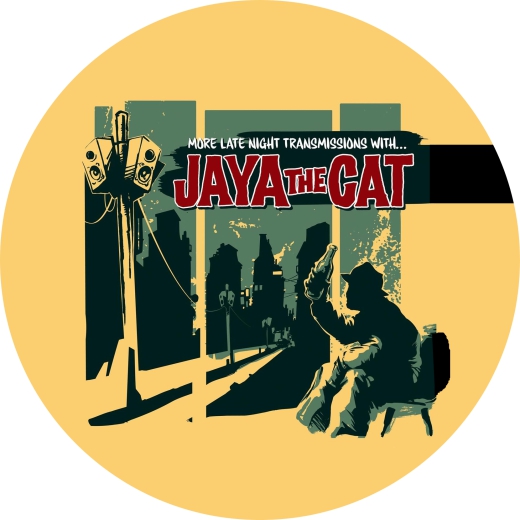 Jaya The Cat Motiv 3 Anstecker mit Sicherheitsnadel Ø 25mm