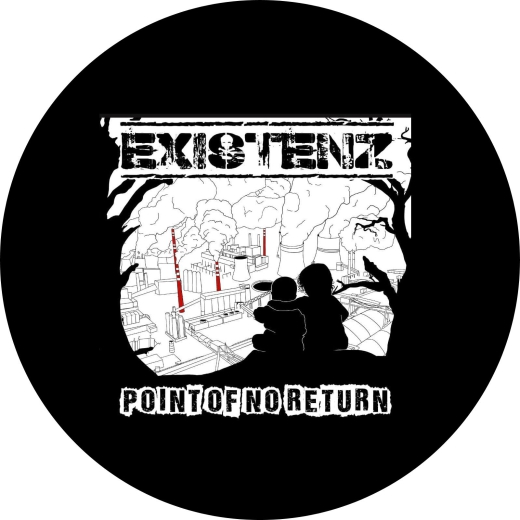 Existenz Motiv 3 HC/Punkrock Schweden Anstecker mit Sicherheitsnadel Ø 25mm