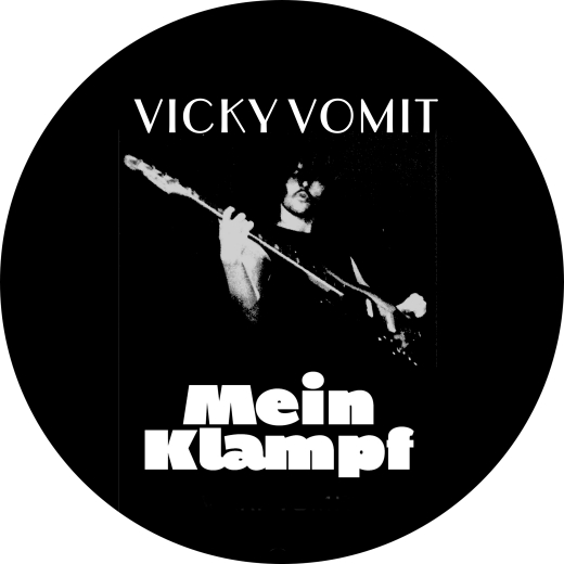 Vicky Vomit Motiv 2 Anstecker mit Sicherheitsnadel Ø 25mm