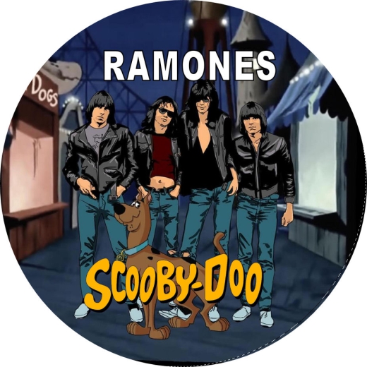 Ramones, The Ramones & Scooby Doo Motiv Z Anstecker mit Sicherheitsnadel Ø 25mm