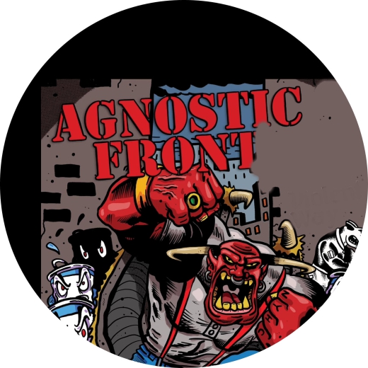 Agnostic Front Motiv 3 Anstecker mit Sicherheitsnadel Ø 25mm