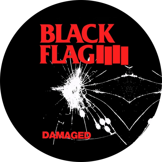 Black Flag Motiv C Anstecker mit Sicherheitsnadel Ø 25mm