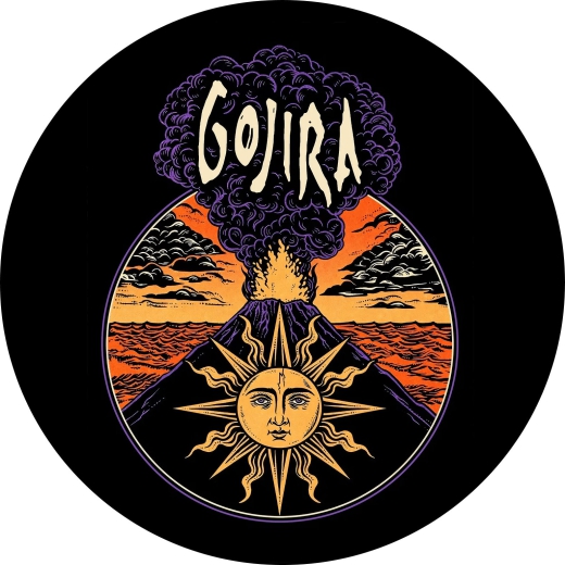 Gojira Motiv 2 Anstecker mit Sicherheitsnadel Ø 25mm