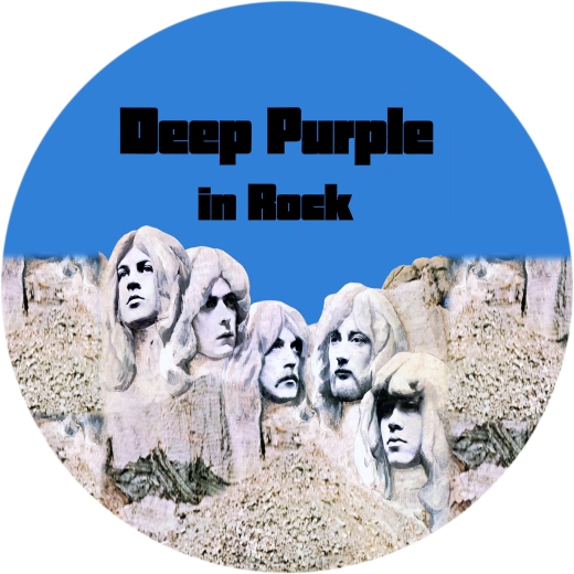 Deep Purple Motiv 1 Anstecker mit Sicherheitsnadel Ø 25mm