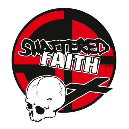 Shattered Faith Motiv 1 Anstecker mit Sicherheitsnadel Ø 25mm