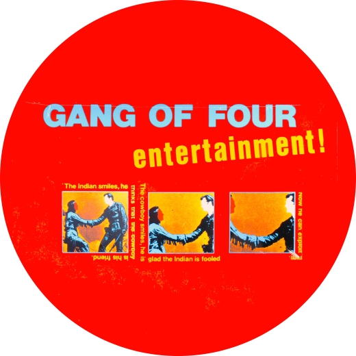 Gang Of Four Motiv 4 Anstecker mit Sicherheitsnadel Ø 25mm