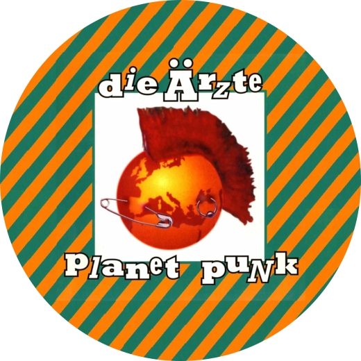 Ärzte, Die Ärzte Motiv 1 Planet Punk Anstecker mit Sicherheitsnadel Ø 25mm