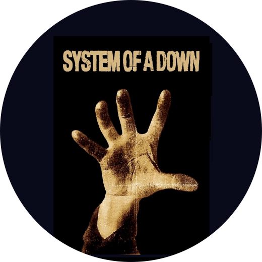 System Of A Down Motiv 1 Anstecker mit Sicherheitsnadel Ø 25mm