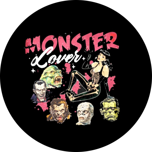 Monster Lover Motiv 1 Anstecker mit Sicherheitsnadel Ø 25mm