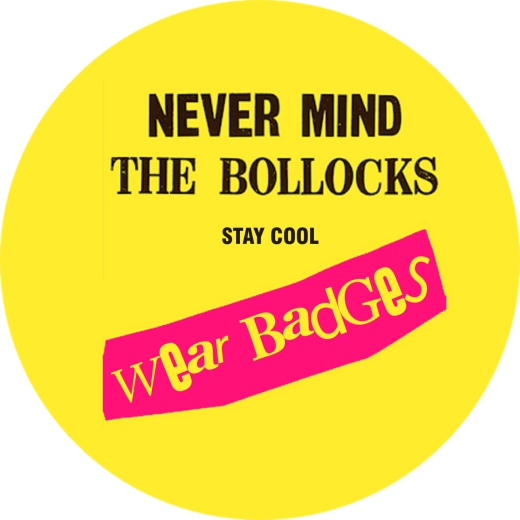 Never mind... Stay Cool Wear Badges Motiv 1 Anstecker mit Sicherheitsnadel Ø 25mm