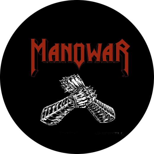 Manowar Motiv 1 Anstecker mit Sicherheitsnadel Ø 25mm