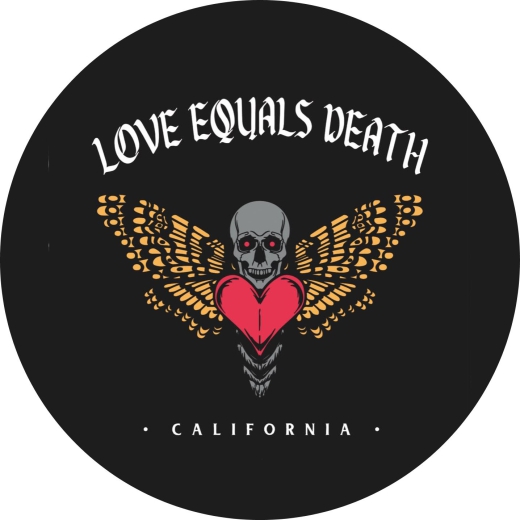 Love Equals Death Motiv 1 Anstecker mit Sicherheitsnadel Ø 25mm