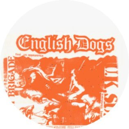 English Dogs Motiv 2 Anstecker mit Sicherheitsnadel Ø 25 mm