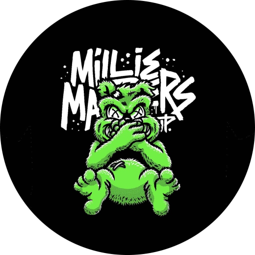 Millie Manders & The Shutup Motiv 3 Anstecker mit Sicherheitsnadel Ø 25mm