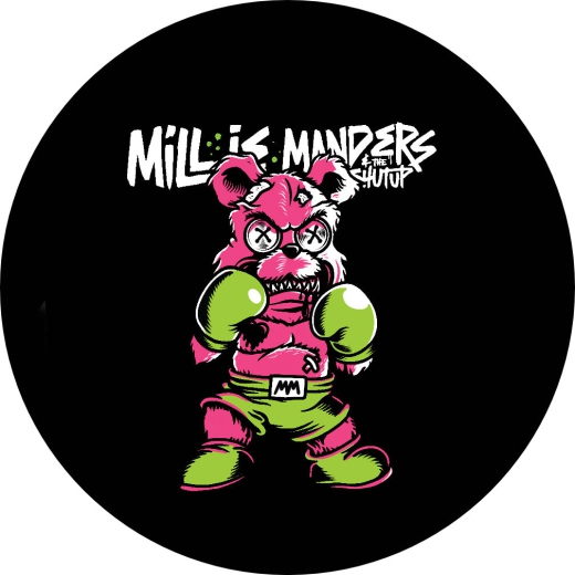 Millie Manders & The Shutup Motiv 7 Anstecker mit Sicherheitsnadel Ø 25mm