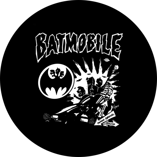 Batmobile Motiv 1 Anstecker mit Sicherheitsnadel Ø 25mm