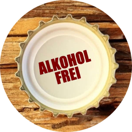 Alkoholfrei Motiv 1 Flaschenöffner Ø 55mm