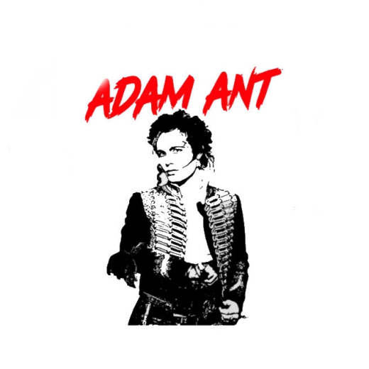 Adam Ant Motiv 2 Anstecker mit Sicherheitsnadel Ø 25 mm