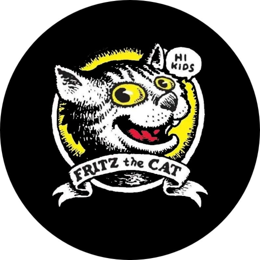 Fritz The Cat Motiv 1 Anstecker mit Sicherheitsnadel Ø 25mm