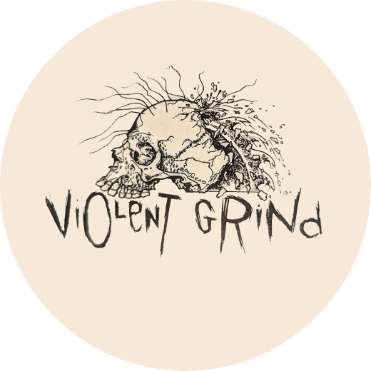 Violent Grind Motiv 1 Anstecker mit Sicherheitsnadel Ø 25 mm