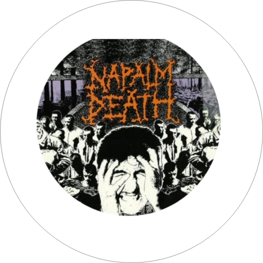 Napalm Death Motiv 1 Anstecker mit Sicherheitsnadel Ø 25mm