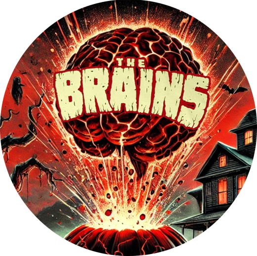 Brains, The Brains Motiv 2 Anstecker mit Sicherheitsnadel Ø 25mm