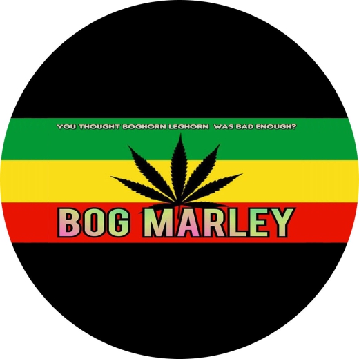 Bog Marley Motiv 1 Anstecker mit Sicherheitsnadel Ø 25 mm