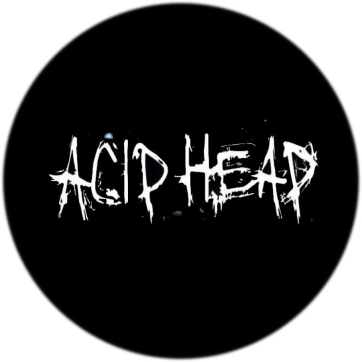 Acid Head Motiv 1 Anstecker mit Sicherheitsnadel Ø 25 mm