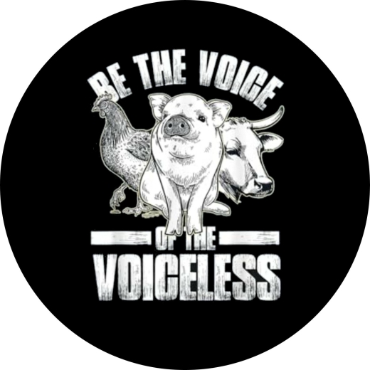 Be The Voice Of The Voiceless Motiv 1 Anstecker mit Sicherheitsnadel Ø 25 mm