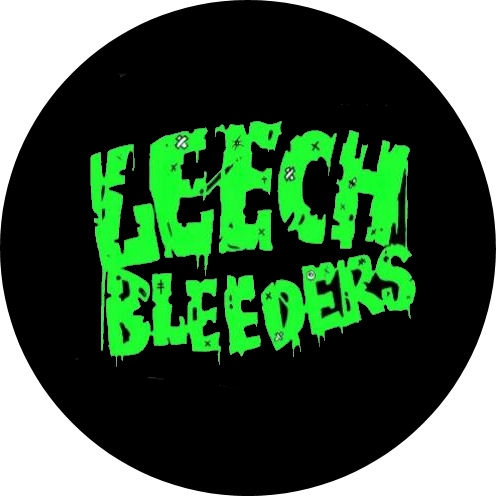 Leech Bleeders Motiv 1 Anstecker mit Sicherheitsnadel Ø 25 mm