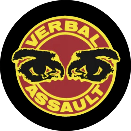 Verbal Assault Motiv 1 Anstecker mit Sicherheitsnadel Ø 25 mm